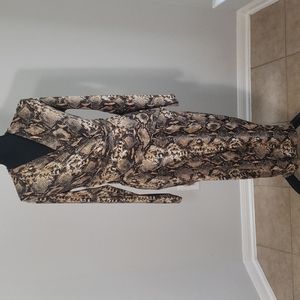 Rachel snakeskin print dress